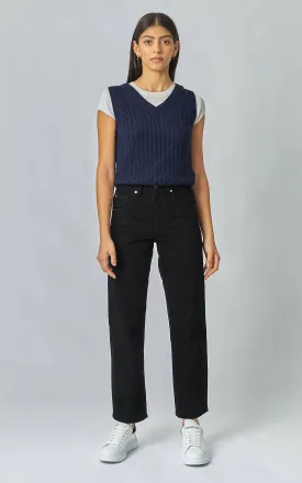 Evie Wide Leg Black Jeans